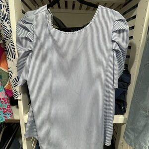 Striped Blue Women's Top